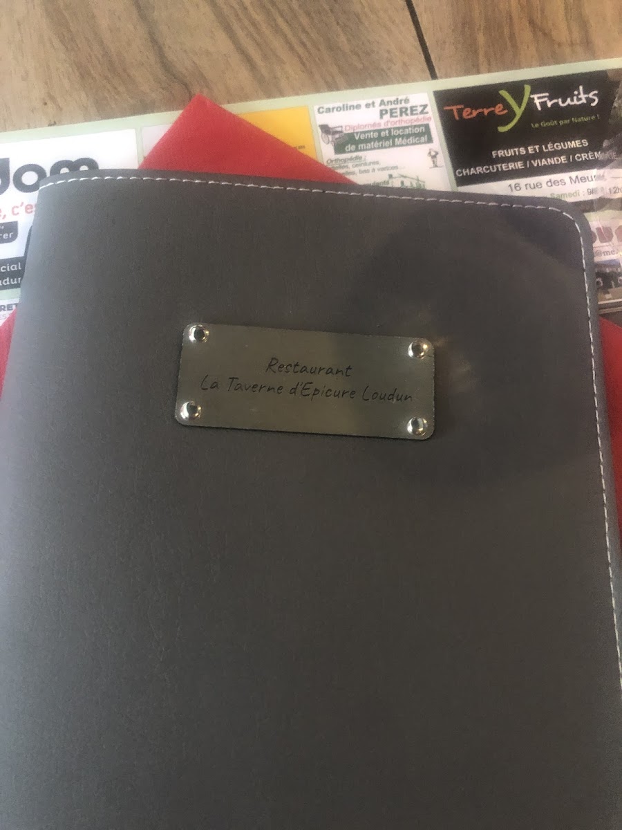 Menu La Taverne D'epicure Loudun-9